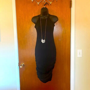 🆕 Forever Rose Couture Black Racer Back Dress with Necklace